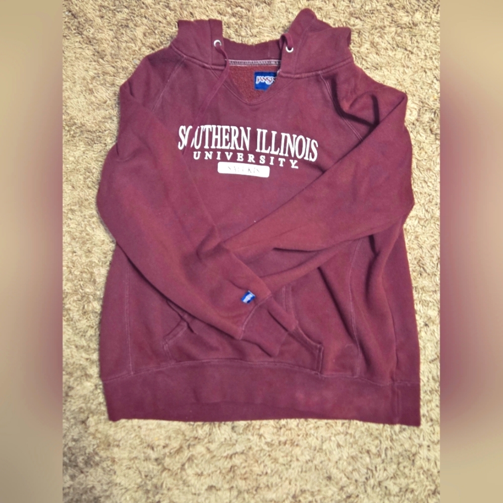 Champion Maroon Hoodie - Southern Illinois University